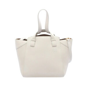 Loewe Hammock Nugget Handbag Leather White